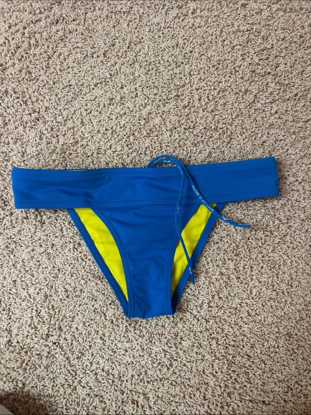 Blue and Yellow Sport Bikini Bottoms